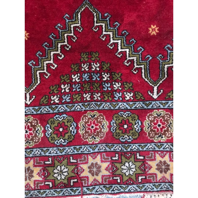 Vintage Hand-Knotted Moroccan Rabat For Sale - Image 9 of 13