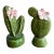 Vintage Ceramic Cactus Salt and Pepper Shakers- A Pair For Sale