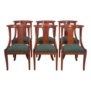 Set of 6 Stickley Cherry Regency Dining Room Chairs For Sale