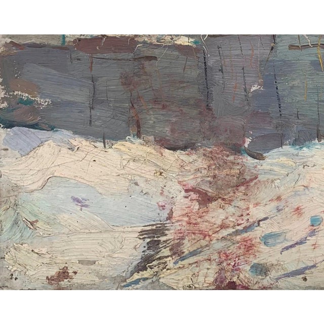 1970s Winter Rural Landscape Painting, Impressionism, Ukrainian Artist (1970s) 23-29 For Sale - Image 5 of 6