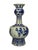 Vintage hand-painted Royal Delft / De Porceleyne Fles vase from 1956, decorated in Delft blue with floral motifs on a...