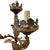 Metal 19th Century Pair of 3 Arm Italian Candelabras in Gilded Tole For Sale - Image 7 of 7