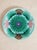 Late 1800s, early 1900s Villeroy and Boch majolica plate in with a stunning floral pattern in deep green, aqua blue, pink,...