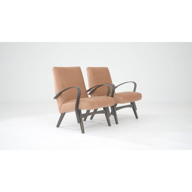 1960s Czech Upholstered Armchairs By Tatra - A Pair For Sale - Image 11 of 18