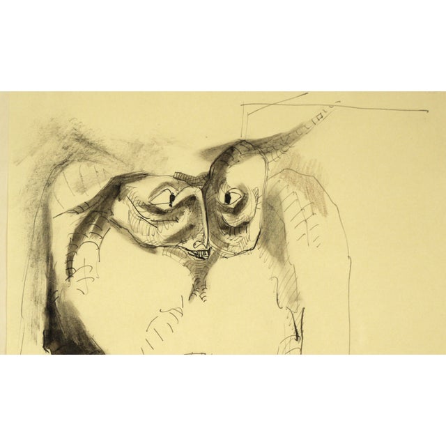 Modern Transformista 3 - Original Figurative Drawing by José Luis Cuevas For Sale - Image 3 of 5