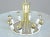Large Mid-Century Modern Brass and Glass Pendant Light, 1960s For Sale - Image 11 of 13
