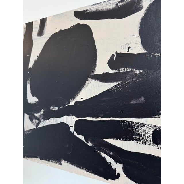 2020s Acrobats, Contemporary Black and Tan Abstract Painting by Matt Higgins For Sale - Image 5 of 6