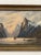 Vintage Signed K. Fjeilberg Mountain Landscape Painting With Sailboats in Gilt Wood Frame Possibly 1930s Norway. For Sale - Image 10 of 10