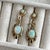 Victorian Victorian 14k Gold Opal Black Enamel Earrings - 2 Pieces For Sale - Image 3 of 11
