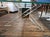 Mid-Century Modern Mid Century Coffee Table With Angled Brass and Lucite Base With Triangle Glass Top. For Sale - Image 3 of 10