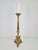 Classic large solid Copper-brass floor candlestick from the 19th century. Dimensions: Height 61 cm x top 12 cm and base 19...