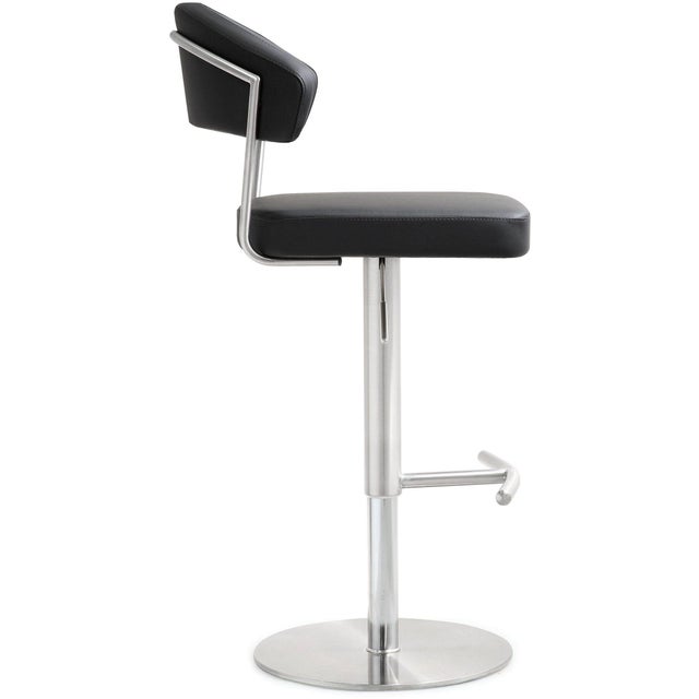 2020s Cosmo Black Steel Bar Stool For Sale - Image 5 of 12