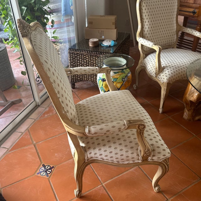 French Country 1970s Occasional Chairs- Set of 2 For Sale - Image 3 of 12