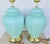 1980s 80's Asian Chinoiserie Ming Ceramic Ginger Jar & Brass Table Lamps in Aqua - Set of 2 For Sale - Image 5 of 8