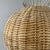 Mid-Century Modern Swedish Ball Rattan and Brass Pendant Light, 1950s For Sale - Image 4 of 16