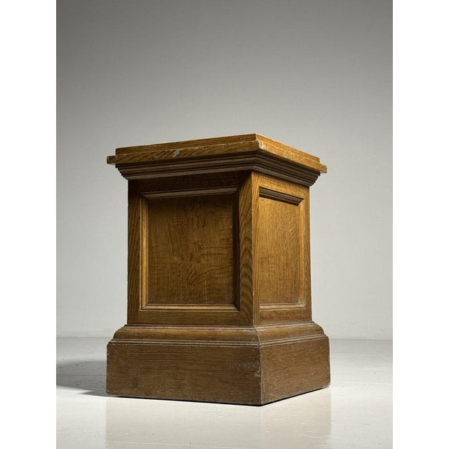 20th Century Classic Wooden Pedestal For Sale - Image 6 of 14