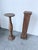 Wooden Column Pedestal Tables, 1950, Set of 2 For Sale - Image 10 of 18
