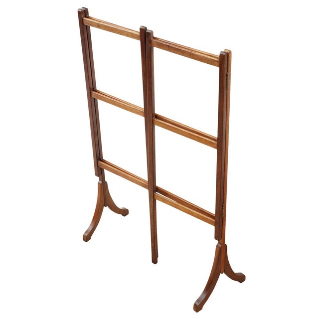 Antique Mahogany Folding Clothes Stand, 1800s For Sale - Image 4 of 7