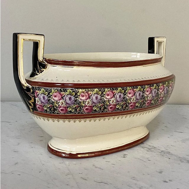 Antique Boch Jardiniere For Sale In Baton Rouge - Image 6 of 11