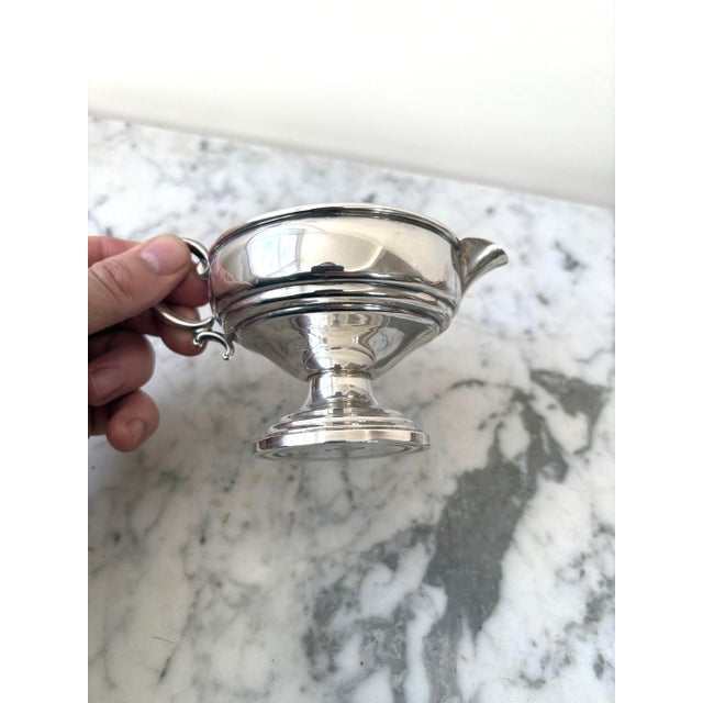 Revere Sterling Silver Vintage Revere Silversmiths Creamer For Sale - Image 4 of 5