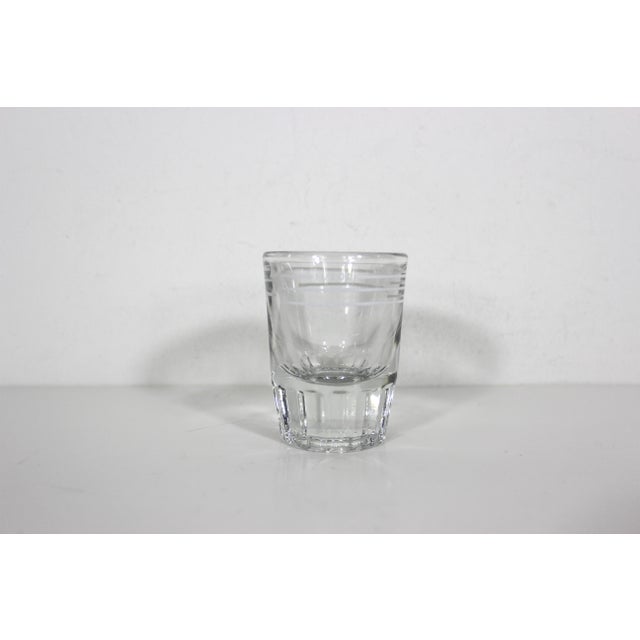 Vintage Libbey Glass Jigger White Lines Bar Measure 1 1/2 Ounce Oz Measuring Cup Shot Bar Cart Styling, Cocktail Alcohol Heavy Bottom Fluted For Sale - Image 10 of 11