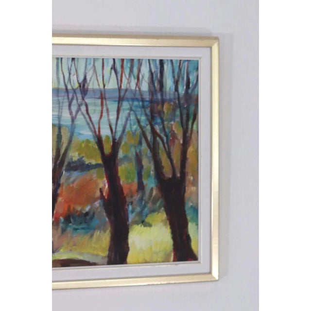 Original Swedish Oil on Canvas – “Nature Motif” by Ebbe Höglund – Vintage & Framed 48 × 63 cm (18.9" × 24.8") A softly...