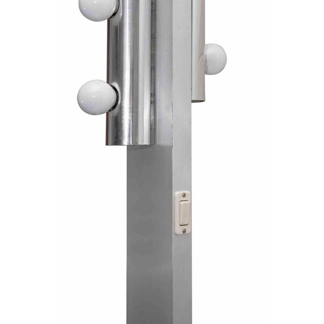 Vintage Chromed Floor Lamp from Targetti, Italy, 1970s For Sale - Image 4 of 7
