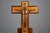 Belgian Crucifix in Oak and Copper, 1920 For Sale - Image 4 of 13