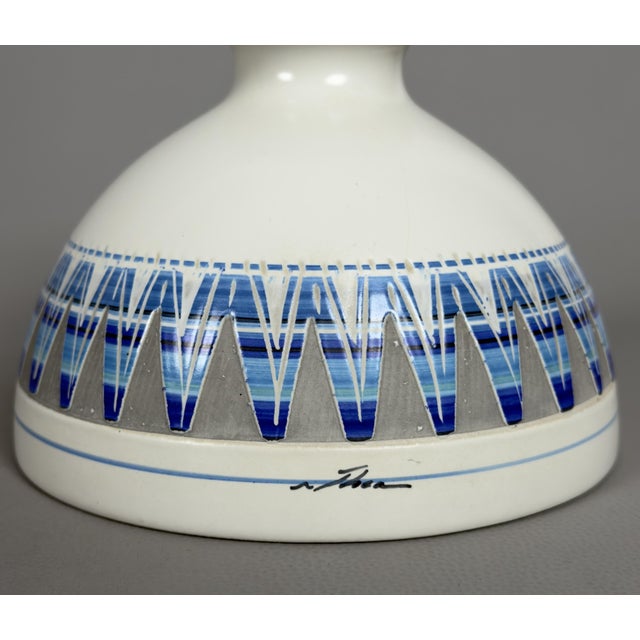 Artistic Ceramic Vase in Geometric Design For Sale - Image 9 of 14