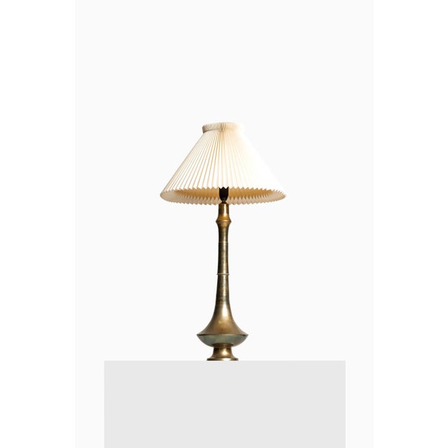 Mid-Century Danish Brass Table Lamps, 1950s, Set of 2 For Sale - Image 9 of 9