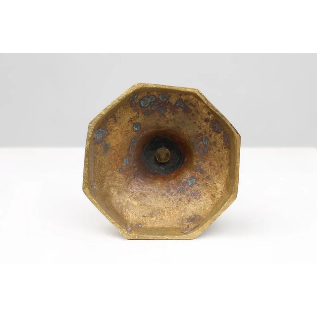 Antique French Candlestick in Bronze, 1890s For Sale - Image 10 of 11