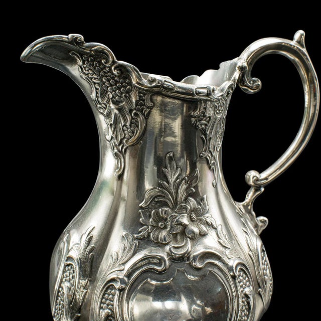 Antique 4 Piece Tea Service, English, Silver Plate, Coffee Pot, Edwardian, 1910 For Sale - Image 11 of 12