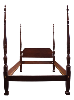 Thomasville Furniture Mahogany Collection Traditional Style Queen Size Four Poster Bed 14511-575
