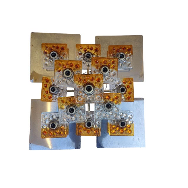 Vintage Ceiling Lights by Toni Zuccheri for Mazzega, 1970, Set of 2 For Sale - Image 3 of 18