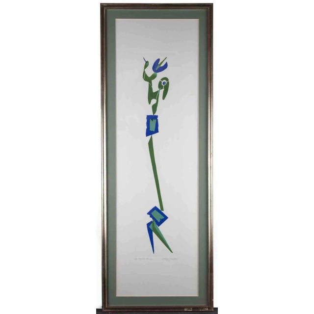 Equilibrist is a contemporary artwork realized by Leo Guida in 1970s Mixed colored etching on paper. Hand signed, titled...