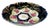Ceramic 1920s Porcelain Decorative Bowl With Hand-Painted Roses and Cobalt Blue Rim by LPF Germany For Sale - Image 7 of 12