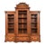 Herter Brothers Style Antique Eastlake Victorian Carved Oak Triple Bookcase Cabinet, Circa 1880s For Sale