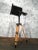 1960s Vintage Black Industrial Spotlight on Wooden Tripod For Sale - Image 5 of 18
