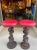 Industrial Pair of Vintage Brutalist Crankshaft Bar Stools For Sale - Image 3 of 8