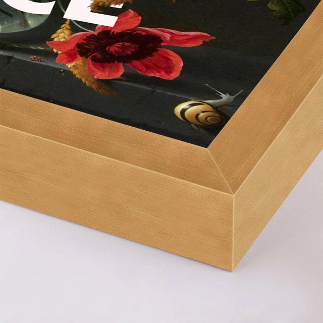 DESCRIPTION: This Must Be The Place by Lara Fowler in Gold Framed Paper, Large Art Print SPECIFICATIONS: Type: Framed...