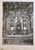 Etching of Synagogue, Jewish temple. From very rare small edition. Most are signed in Hebrew and /or English. some are...
