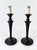 2000 - 2009 Small Dark Patinated Brass or Bronze Giacometti Style Table Lamps - Pair For Sale - Image 5 of 14