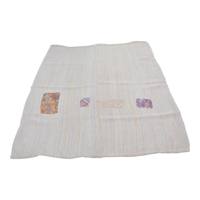 Oushak Vintage Fleatweve Kilim For Sale