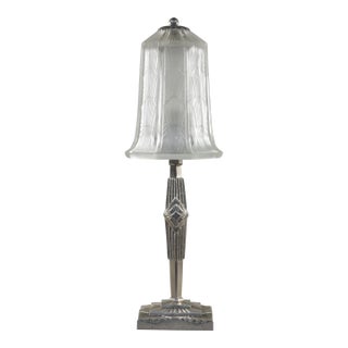 French Art Deco Table Lamp by Hettier & Vincent 1930 France For Sale