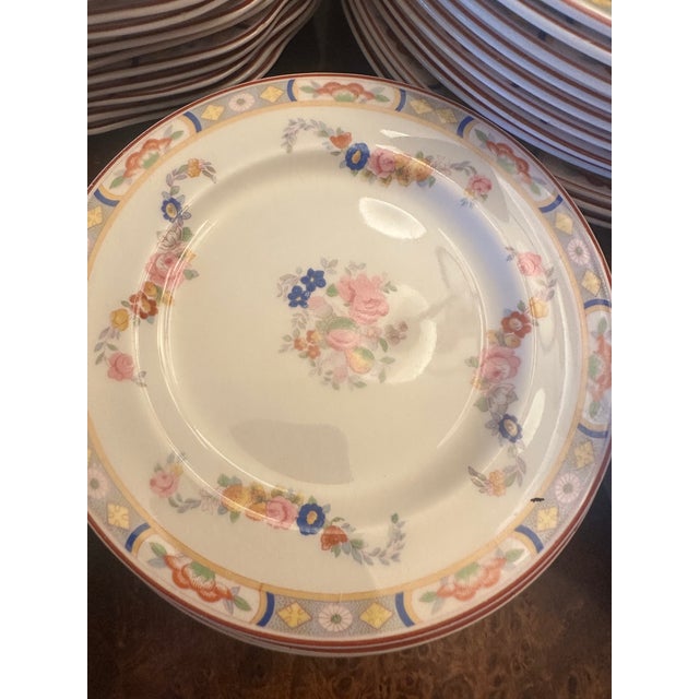 Ceramic Antique Late 19th Century Rare Park Johnson Bros. England "Arundale" Pattern 68 Pieces Floral Dining Set For Sale - Image 7 of 18