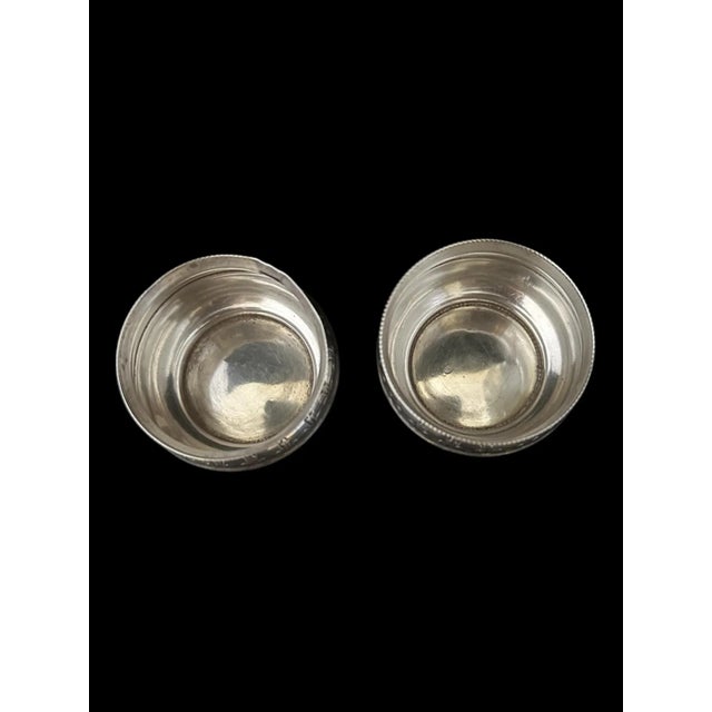 Late 19th Century English Sterling Silver Salt Dips/ Cellars, Sheffield, Circa 1886 For Sale - Image 5 of 12