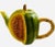 Vintage Trompe De L’ Oeil Ceramic Watermelon Shaped Tea Pot For Sale - Image 13 of 13