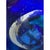 Vintage Blue and Green Glass Sphere Vase For Sale - Image 12 of 12