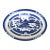 Mid 20th Century Chinese Import Blue and White “Canton' Pattern Platter For Sale