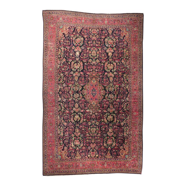 Antique Persian Malayer Rug, 12'08 X 20'05 For Sale